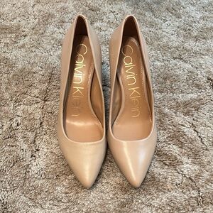 Calvin Klein Women’s 7.5 Nude Stiletto Heels